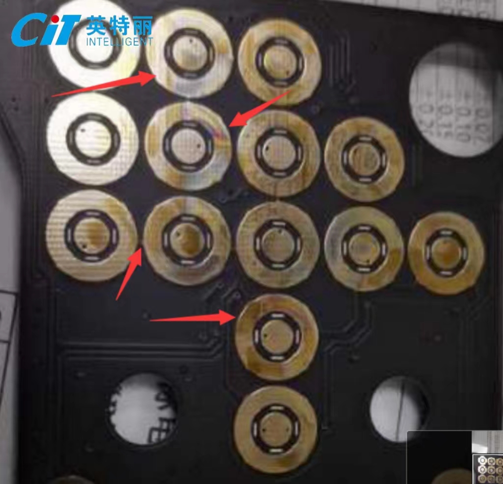 注意：溫度太高電路板表面會氧化導(dǎo)致不上錫